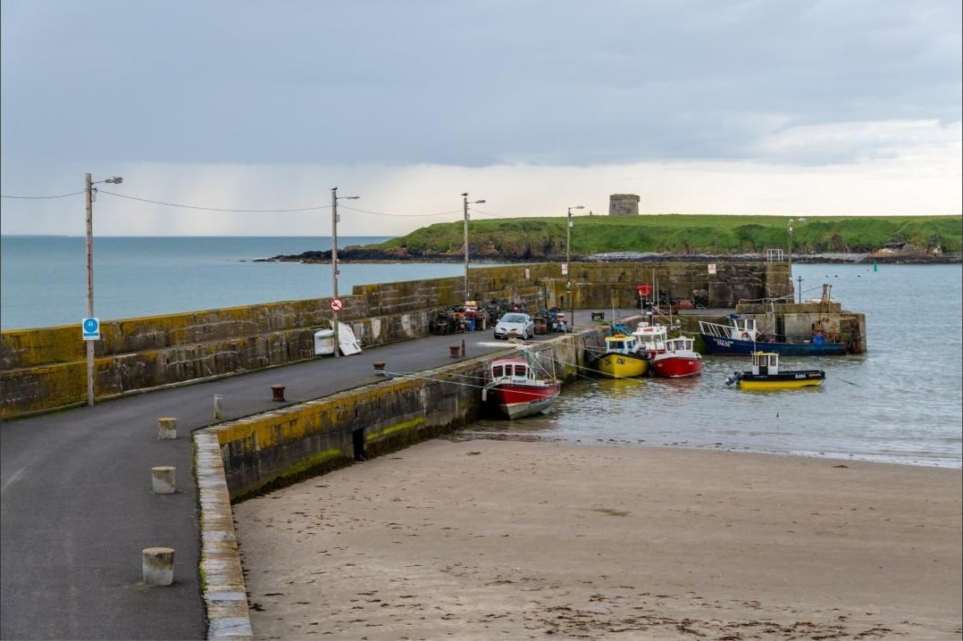 Fishing boats at Loughshinny pier