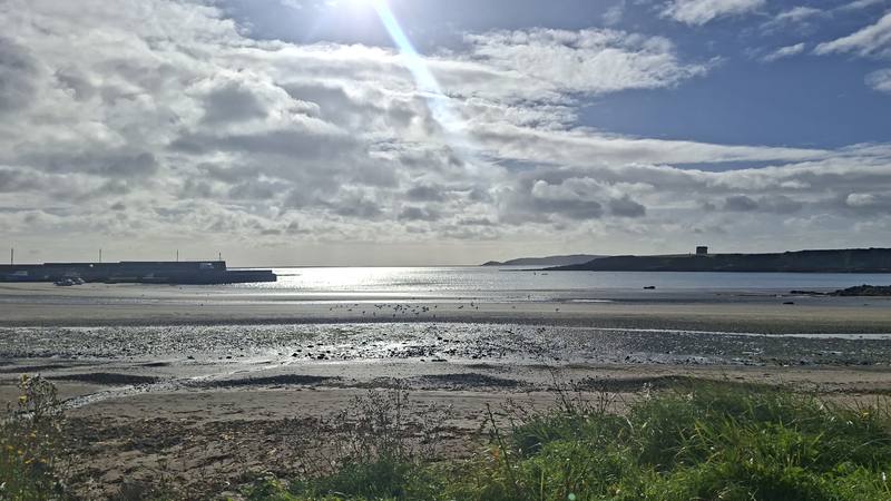 Morning light over Loughshinny beach