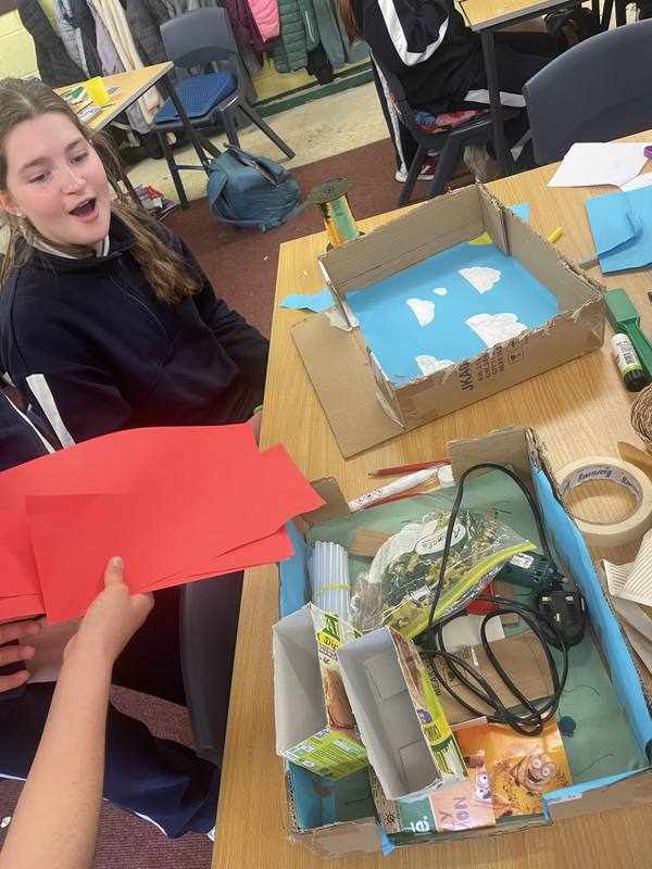 Crafting with card and paper