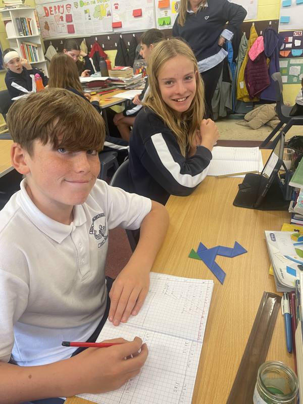 A big smile during maths